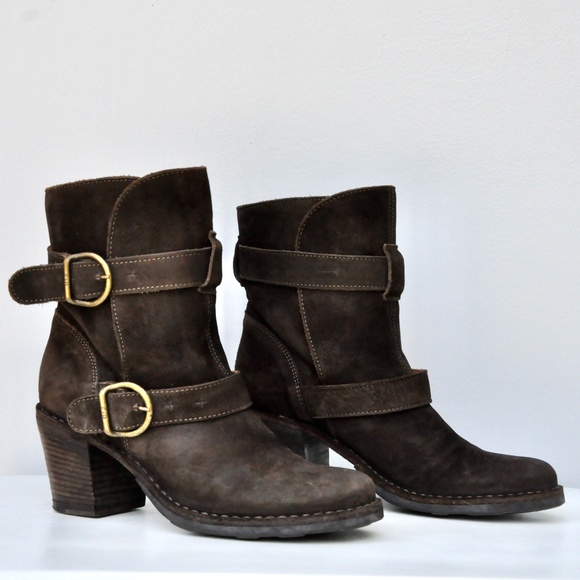 Fiorentini + Baker Shoes - Fiorentini+Baker Brown Leather Suede Ankle Boots